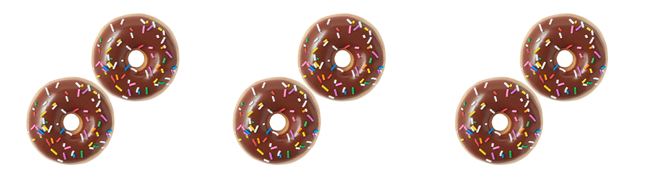 Mini Chocolate Iced Doughnut with Sprinkles banner
