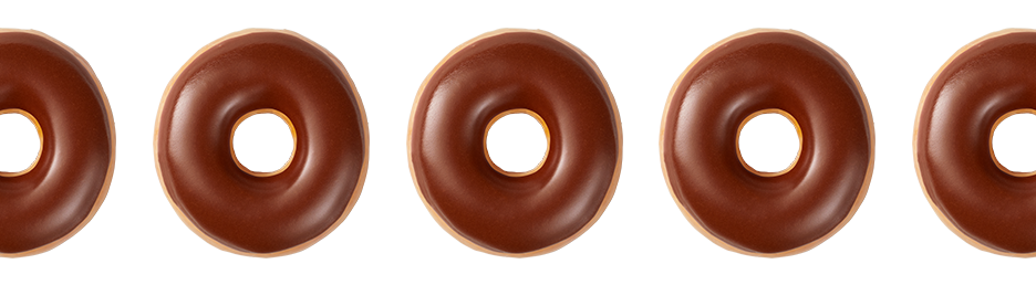 Chocolate Iced Glazed Doughnut banner