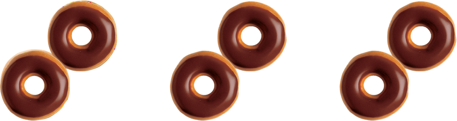 Mini Chocolate Iced Glazed Doughnut banner