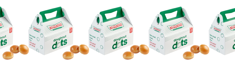 24 Count Original Glazed<sup>®</sup> Doughnut Dots banner